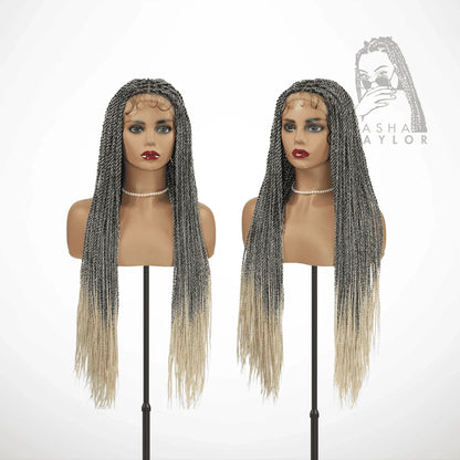 Goddess Box HD Lace Front Braided Wigs – Full Lace Synthetic Twist Braids