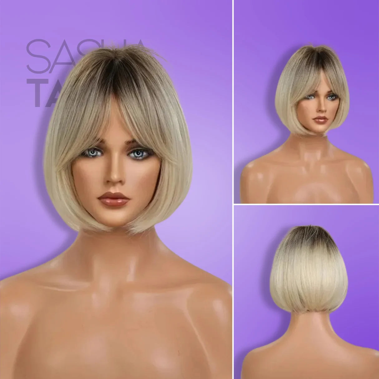 Short Bob Wig with Bangs