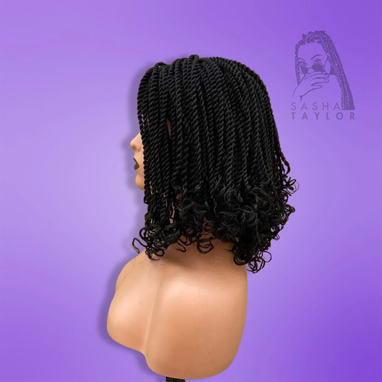 Synthetic Short Ombre Box Braided Wigs