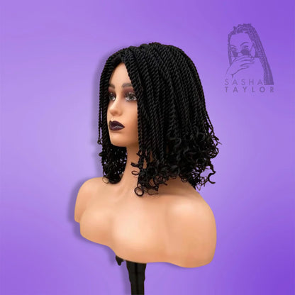 Synthetic Short Ombre Box Braided Wigs