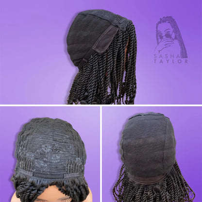 Synthetic Short Ombre Box Braided Wigs